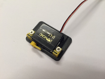 3DPrototyping - Basetta per servi D47 DYMOND - S 1812 TOP MODEL - Nr. 1 Pezzo - NERA