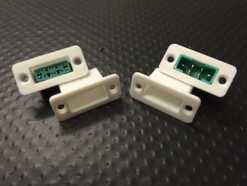 3DPrototyping - Vaschetta per connettore MPX - BIANCA