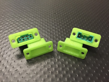 3DPrototyping - Vaschetta per connettore MPX - VERDE