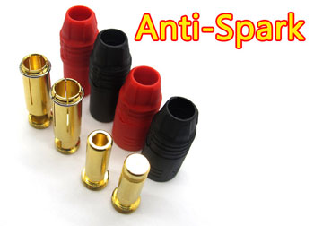 AS 150 coppia connettori dorati 7 mm Antispark 150A