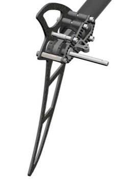 Carbon tail rotor upgrade set for LOGO 500