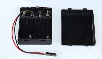 Contenitore per stilo AAA*4 chiuso con interuttore connettore JR