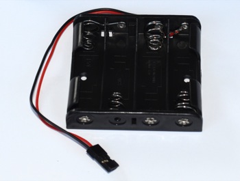 Contenitore piatto per stilo AA*4 connettore JR