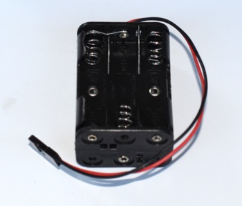 Contenitore piatto per stilo AAA*6 connettore JR