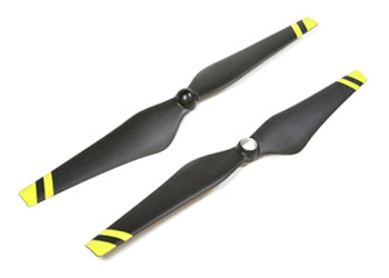 DJI - Eliche  12x4,2 autoserranti (1DX + 1Sx) Strip Giallo