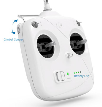DJI - Radiocomando 5,8Ghz (left dial-built in Lipo battery)