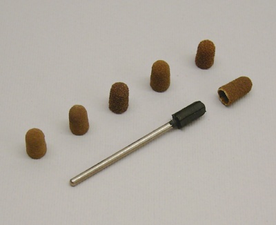 Duomo Abrasivo mm. 5 con 6 Ricambi Assortiti