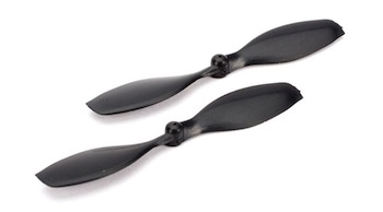 Eliche Nere, rotazione antioraria: Nano QX - confezione 2 pezzi.