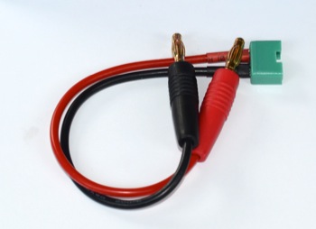 FEMALE MPX PLUGS TO 4,0 MM CONNECTOR 16AWG 15 CM SILICONE CABLE