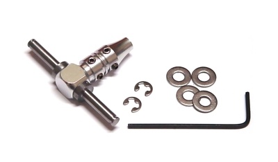 Fissaggio gamba ø 5mm carrello anteriore gemellato