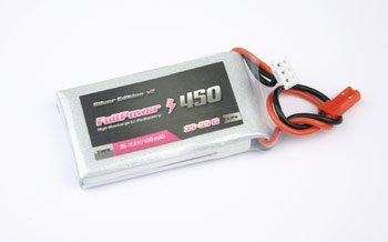 FullPower - Batteria Lipo 2S 450mAh 35C Silver Edition V2 spina tipo BEC 