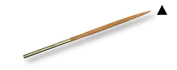 Lima ad ago grande 18cm Triangolare MEDIA (grana circa 220)