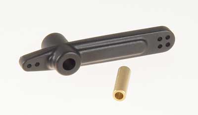 Mixing arm lever with slide bearing