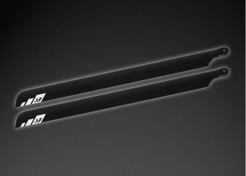 Pale Rotore SPINBLADES Semi-Simmetriche Matt-Black 1050 mm