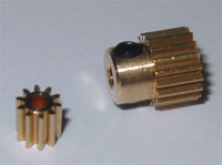 Pignoni di ricambio per Motori con Øalbero=2,3 mm ( Riduttore HP-XG-400V2 )
