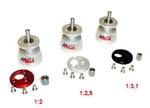 Riduttore MEGA Introgear 1:2,5  per motori  MEGA AC n 16/x/x