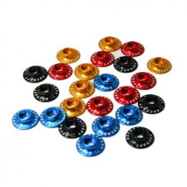 Rondelle larghe copri bullone Ø 4 mm. - BLACK