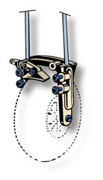 Sistema frenante per carrello anteriore