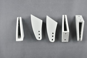 Squadretta parti mobili uniball MAXI GREY - H = 33 mm.