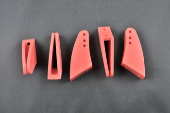 Squadretta parti mobili uniball MAXI RED - H = 33 mm.