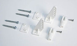 Squadretta per parte mobile in plastica con forcella M3