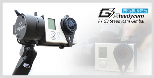 Steadycam G3  2 Assi per GOPRO HERO 3/3+