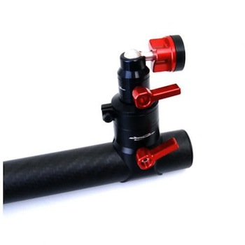 Supporto monitor regolabile a testa sferica per tubi da 25mm