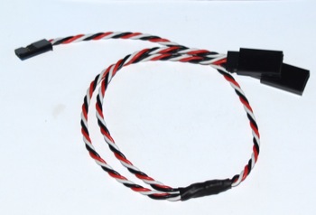 TWISTED Y EXTENSION WIRE FOR FUTABA - 15 CM
