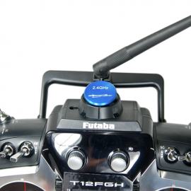 Tappo copri foro antenna V1 per TX FUTABA  e JR - BLU