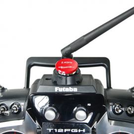 Tappo copri foro antenna V1 per TX FUTABA  e JR - RED