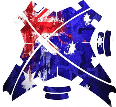 ULTIMATEPROCY - AUSTRALIAN FLAG Design Decal Sticker - Wrap Skin per Serie DJI Phantom