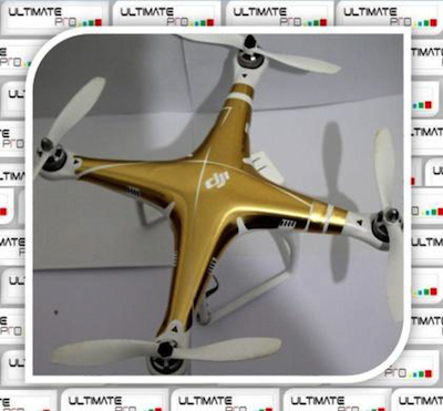 ULTIMATEPROCY - GOLD Design Decal Sticker - Wrap Skin per Serie DJI Phantom
