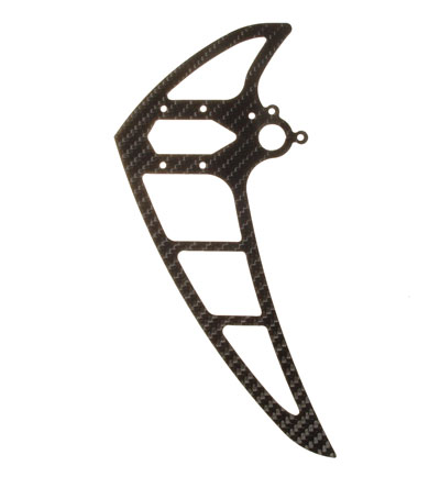 Vertical stabilizer, carbon LOGO 600 3D