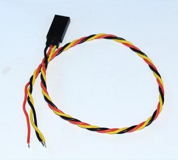 TWISTED SERVO FEMALE  WIRE FOR JR-30cm 