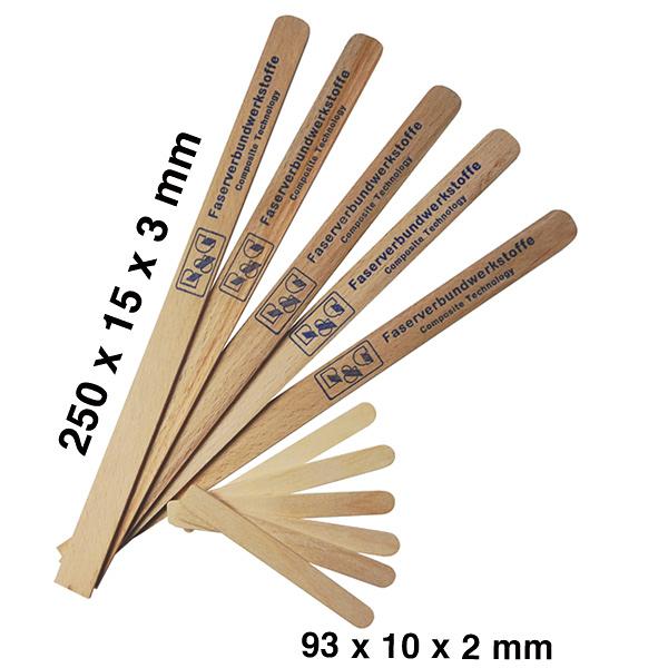 R&G - Wooden mixing spatula (250x15x3) - 50pz.