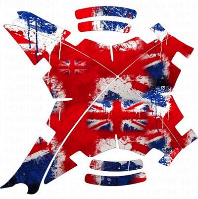 ULTIMATEPROCY - UK FLAG Design Decal Sticker - Wrap Skin per Serie DJI Phantom