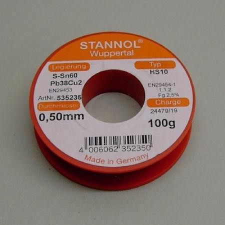 Filo di Stagno per Saldatura Sn60Pb40 mm. 0.5 (100g)