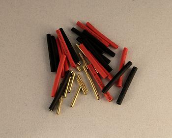 Confezione  10 Coppie connettori dorati  Ø 2,0 mm.