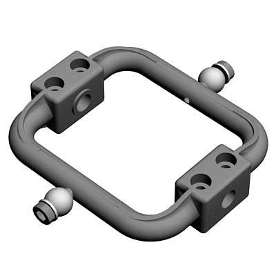 Stabilizer control bridge with metal balls