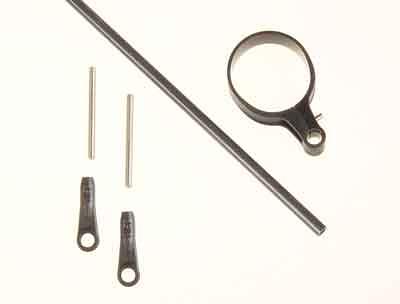 Carbon control rod for tail LOGO 400