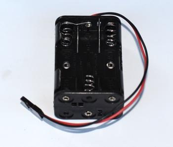 Contenitore piatto per stilo AAA*6 connettore JR