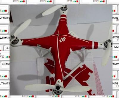 ULTIMATEPROCY - RED Design Decal Sticker - Wrap Skin per Serie DJI Phantom