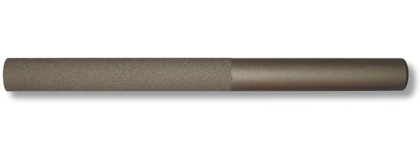 Lima tubolare 18mm, Grana FINE  (circa 320). 215x18mm ø (8.5x3/4") Area granulare 12cm