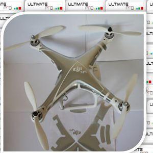 ULTIMATEPROCY - SILVER TEXTURE Design Decal Sticker - Wrap Skin per Serie DJI Phantom