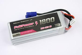 FullPower - Batteria Lipo 2S 1800mAh 35C Silver Edition V2 spina tipo DEANS