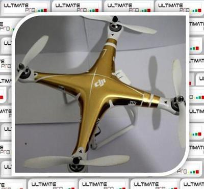ULTIMATEPROCY - GOLD Design Decal Sticker - Wrap Skin per Serie DJI Phantom