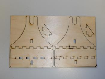 Kit sospensione modello in legno 