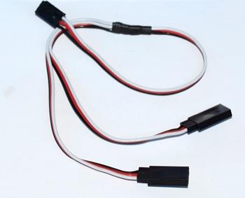 STRIGHT Y EXTENSION WIRE FOR FUTABA - 30 CM