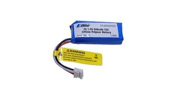 200mAh 2S 7.4V 25C Li-Po, 26AWG