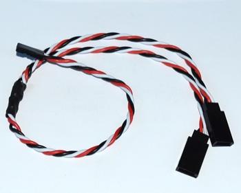 TWISTED Y EXTENSION WIRE FOR FUTABA - 15 CM